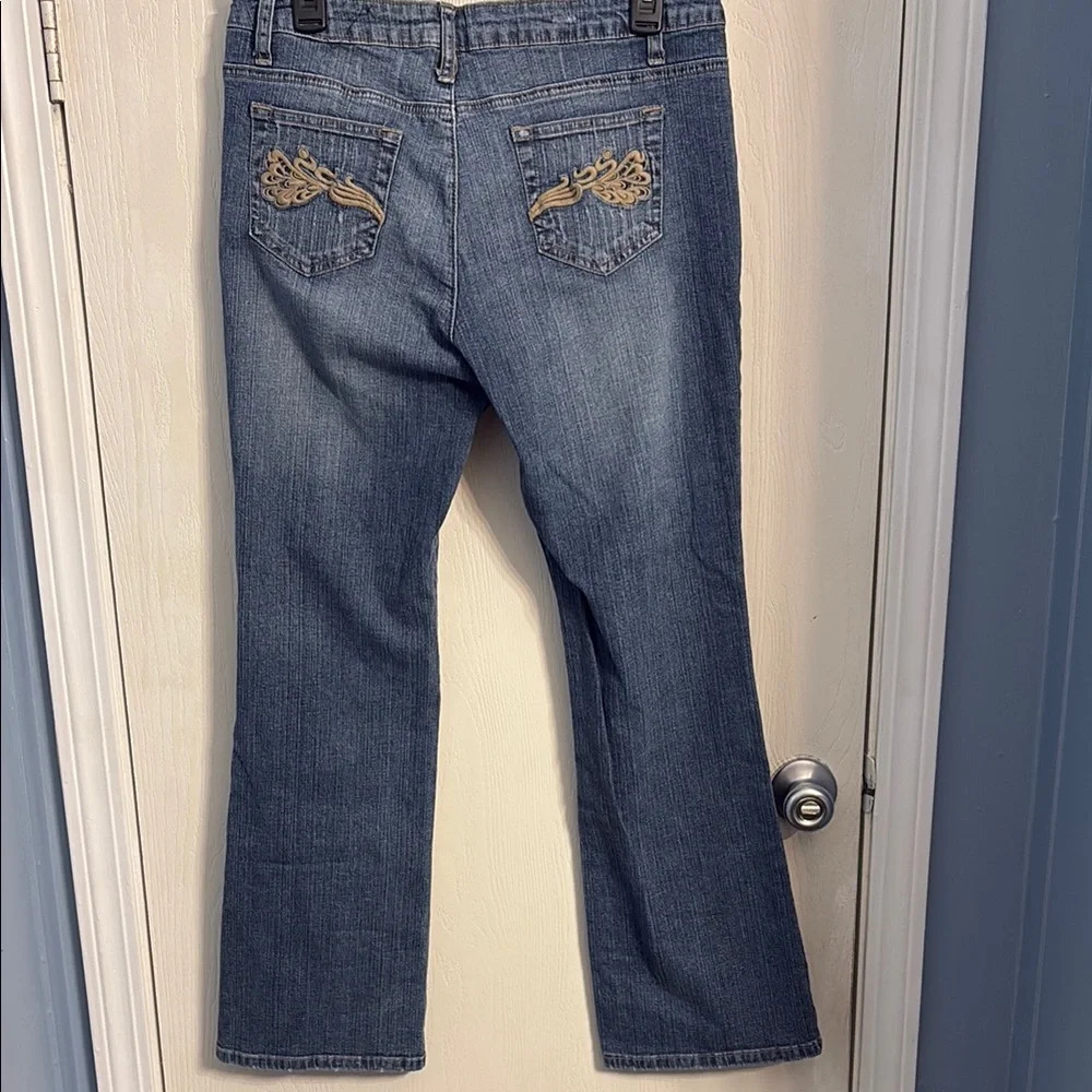 Mix It Dark Blue Flare Jeans - Picture 3 of 4